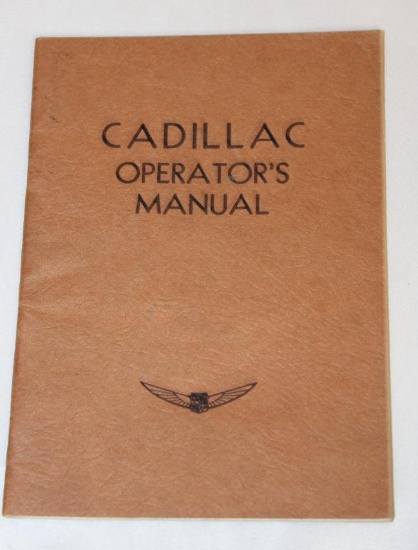 1935-1936 Cadillac Motor Car Co Operators Manual Book