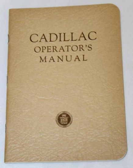 1932 Cadillac Motor Car Co Operators Manual Book