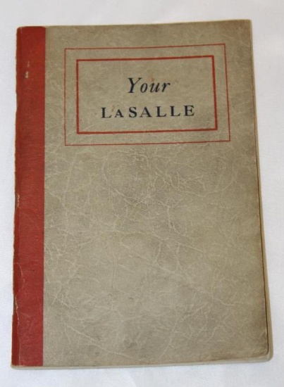 1936-1937 Cadillac LaSalle Motor Car Co Operators Manual Book