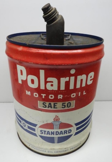 Standard Polarine Motor Oil Five Gallon Can