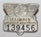 1941 Illinois Registered Chauffeur Pin Badge