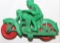 Auburn Rubber Company Motorcycle Toy w/ Rider