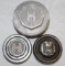 Group of 3 Hupmobile Motor Car Co Threaded Hubcaps