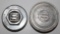 Group of 2 Studebaker Motor Car Co Threaded Hubcaps