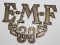 EMF 30 Brass Radiator Script Emblem