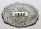 1915 Illinois Registered Chauffeur Pin Badge