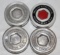 Group of 4 Packard Motor Car Co Threaded Hubcaps