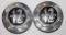 Group of 2 Auburn 12 Motor Car Co Threaded Hubcaps