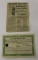 Splitdorf Green Jacket Spark Plug Ad and Certificate