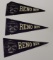 Group of 3 Reno NV Advertising Pennants