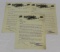Group of 3 1906 Swinehart Tire Co of Akron OH Graphic Advertising Letterhead