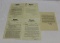Group of 5 Firestone Tires Advertising Letterhead