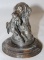 Retriever Dog w/ Fowl Radiator Mascot Hood Ornament From France