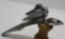 1933 Plymouth Goddess Radiator Mascot Hood Ornament w/ Emblem Badge