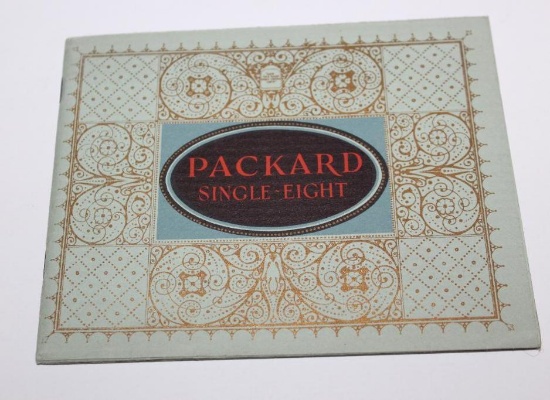 1923 Packard Single Eight Sales Brochure Book