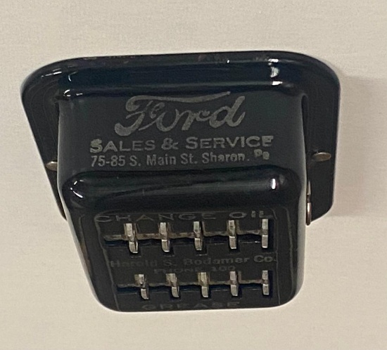 NOS Ford Script Oil Change and Grease Reminder Dial