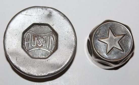 Austin & Star Cars Threaded Hubcaps