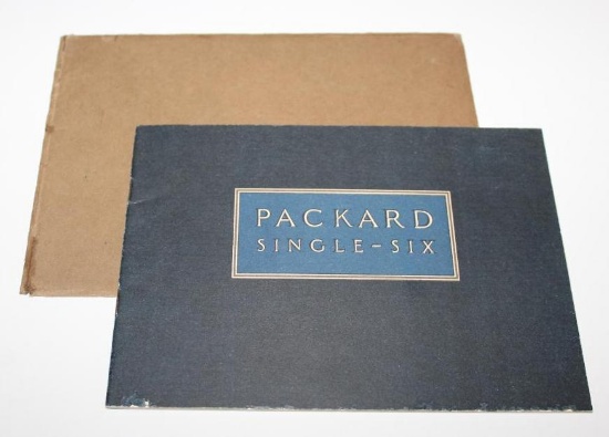 1923 Packard Single Six Sales Brochure Book