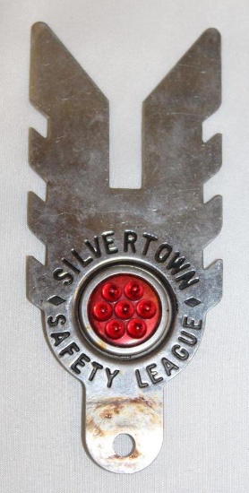 Silvertown Tires Jeweled Advertising License Plate Topper