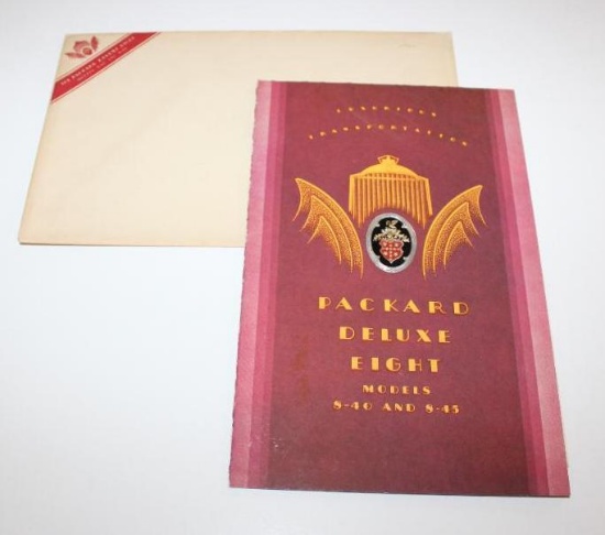 1931 Packard Deluxe Eight Sales Brochure Book