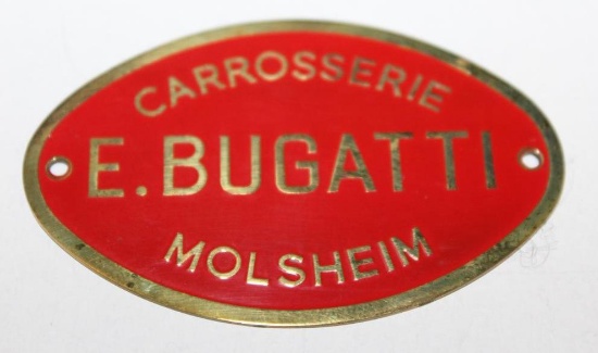 Bugatti Carrosserie Coachbuilder Emblem Badge