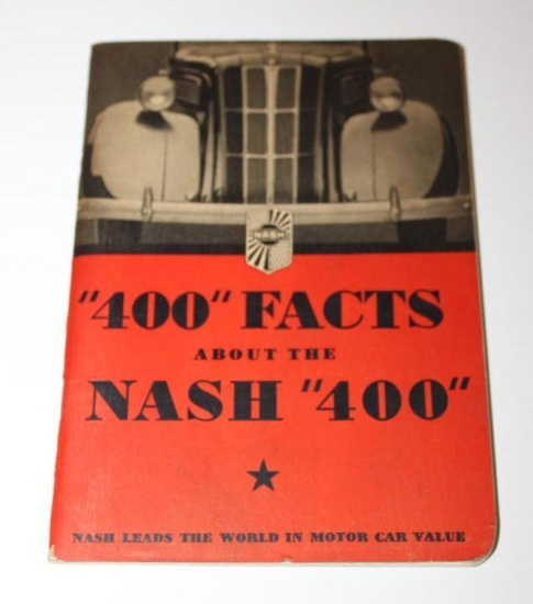 1936 Nash 400 Information Fact Book