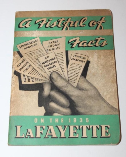 1935 Nash Lafayette Information Fact Book