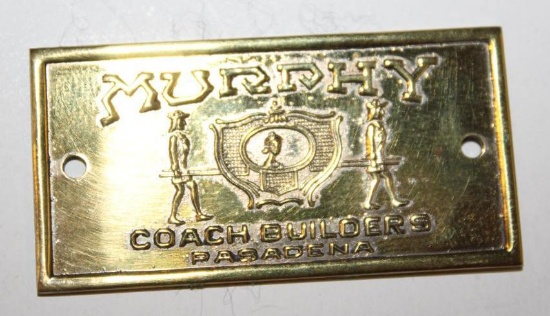 Murphy Coachbuilder Bodytag Emblem Badge