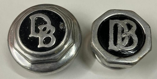 Group of 2 Dodge Brothers Motor Car Co Threaded Hubcaps