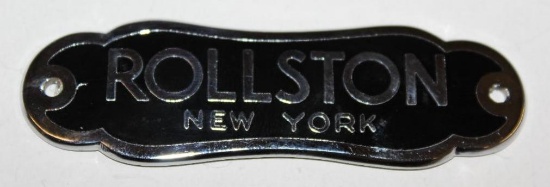 Rollston Coachbuilder Bodytag Emblem Badge