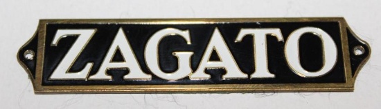 Zagato Coachbuilder Bodytag Emblem Badge
