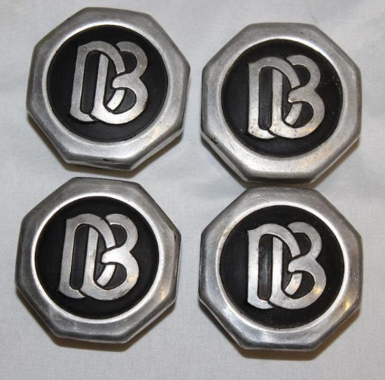 Group of 4 Dodge Bros Motor Car Co Threaded Hubcaps