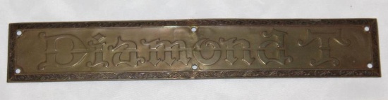 Diamond T Truck Brass Emblem Badge