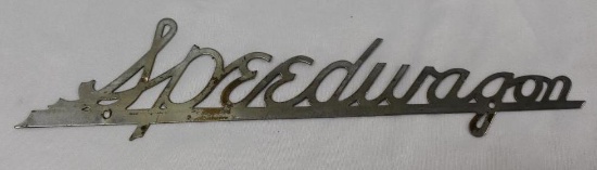 1930's REO Speedwagon Radiator Emblem Script