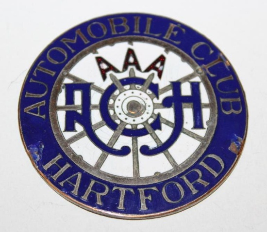 AAA Automobile Club of Hartford CT Radiator Emblem Badge