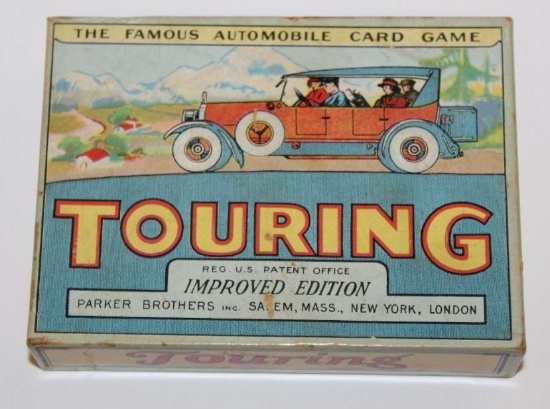 Touring Graphic Automobile Card Game w/ Box by Parker Bros.