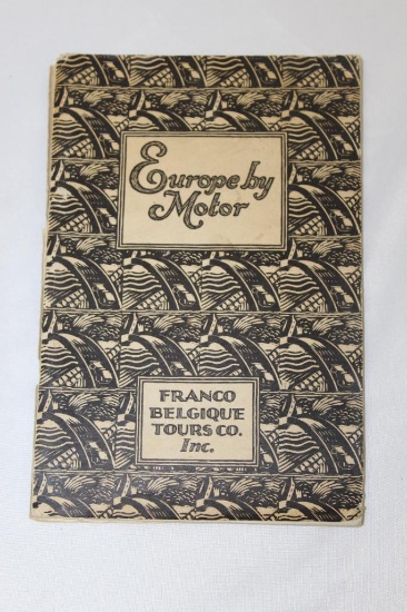 Early Motoring Guide to Traveling Europe by Motorcar Book