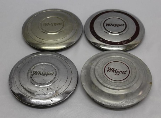 Group of 4 Whippet Willys Motor Car Co Hubcaps