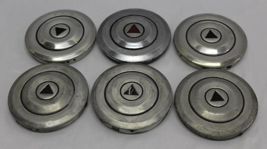 Group of 6 1930's Hudson Motor Car Co Hubcaps