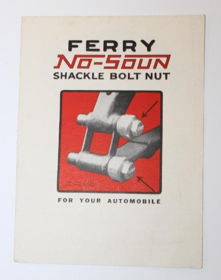 1923 Ferry Shackle Bolt Sales Brochure Book