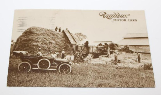1911 Rambler Motor Cars Graphic Advertising Postcard