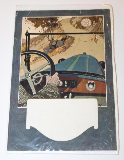 Early Red Crown Gasoline Graphic Calendar Display