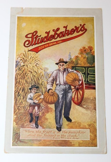 1911 Studebaker Automobile and Buggy Advertising Postcard