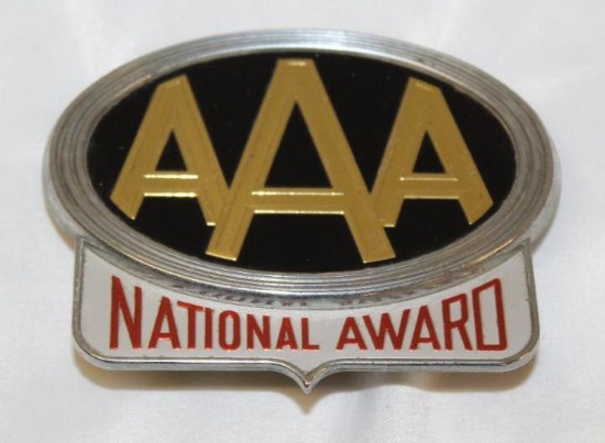 AAA Automobile Club National Award Emblem Badge