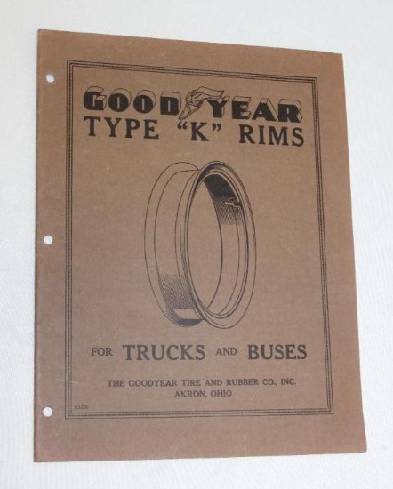 Goodyear Trucks and Buses Rims Sales Brochure Book