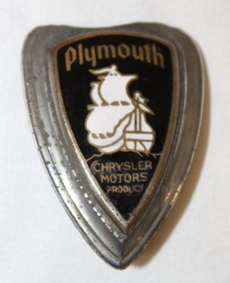 1931-1933 Plymouth Radiator Emblem Badge