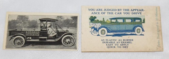 Group of 2 Graphic Automobile Advertising Business Cards