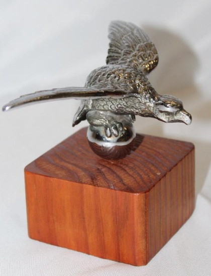 1920's Eagle on Ball Radiator Mascot Hood Ornament