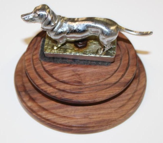 Standing Dachshund Dog Radiator Mascot Hood Ornament by AEL Lejuene