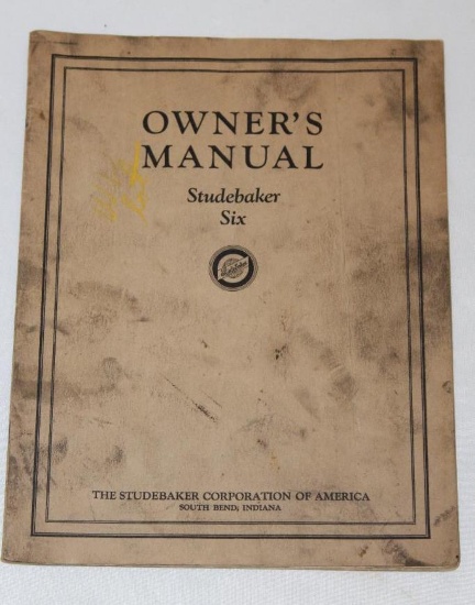 1930-1932 Studebaker Six Owners Manual Brochure Book